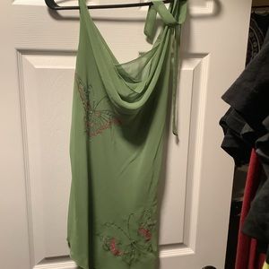 Dolled up sheer tank top